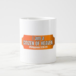 TAZA DE CAFÉ GIGANTE SOY CIUDADANO DEL CIELO