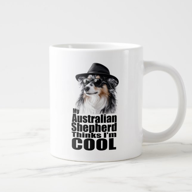 Taza De Café Gigante Soy el Pastor Australiano de Guay (Derecha)