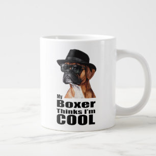 Taza De Café Gigante Soy el perro de Guay Boxer
