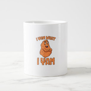 Taza De Café Gigante Soy feliz lo que soy dulce patata Graciosa Acción