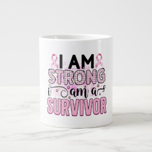 Taza De Café Gigante Soy fuerte, soy superviviente