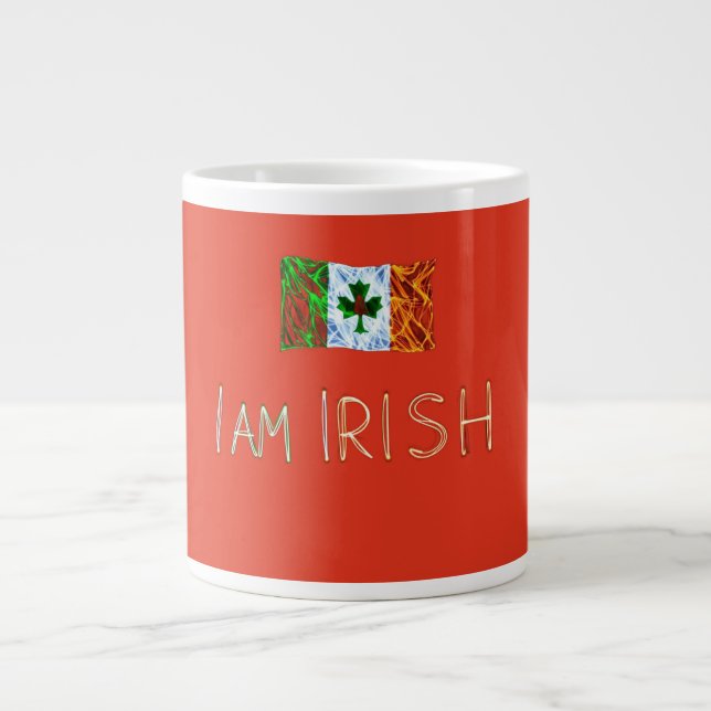 Taza De Café Gigante Soy irlandés (Frente)