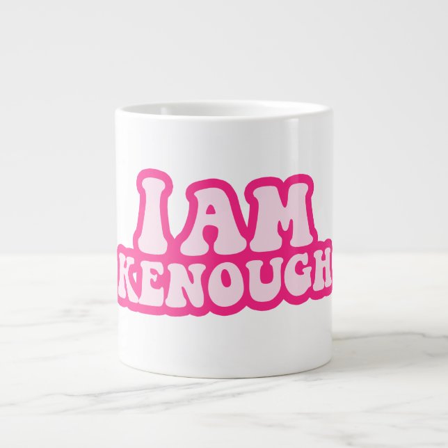 Taza De Café Gigante Soy Ksuficiente Mug (Frente)