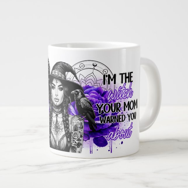 Taza De Café Gigante Soy la Bruja (Derecha)