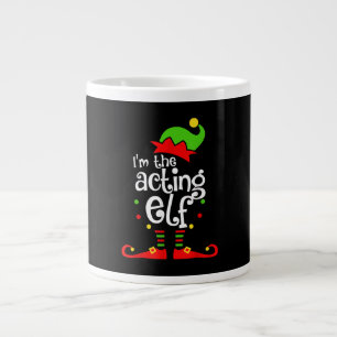 Taza De Café Gigante Soy Navidades de la Familia Elf Xmas
