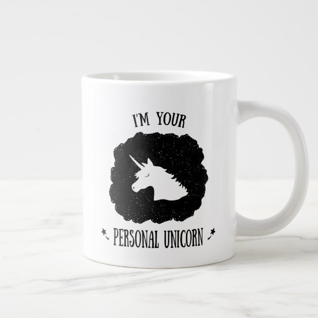 Taza De Café Gigante Soy su unicornio personal (Derecha)