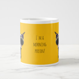 Taza De Café Gigante Soy una persona matutina, burro de Novedad diverti