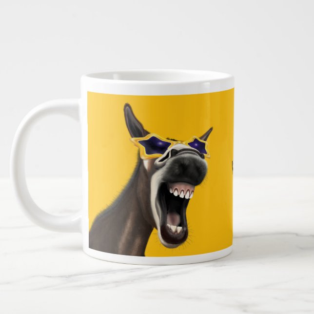 Taza De Café Gigante Soy una persona matutina, burro de Novedad diverti (Izquierda)