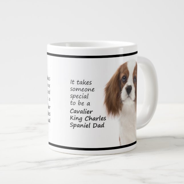 Taza De Café Gigante Spaniel Dad Jumbo Mug (Derecha)