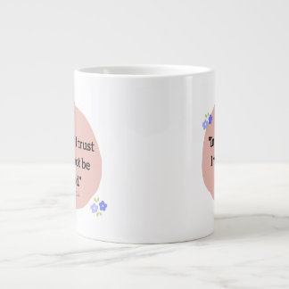 Taza De Café Gigante Specialty Mug with Bible verse