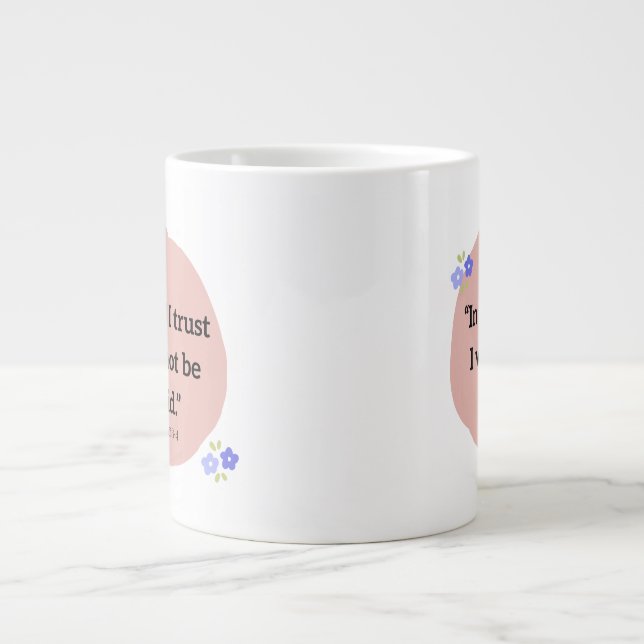 Taza De Café Gigante Specialty Mug with Bible verse (Frente)