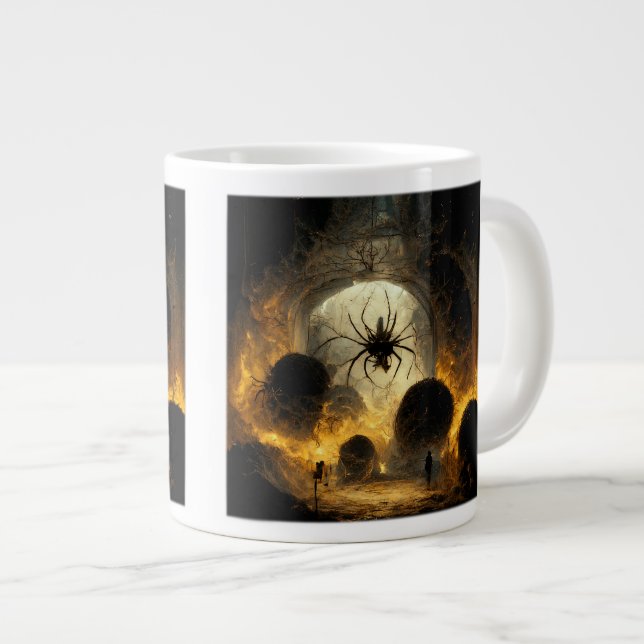 Taza De Café Gigante Spider Apocalypse Jumbo Mug (Derecha)