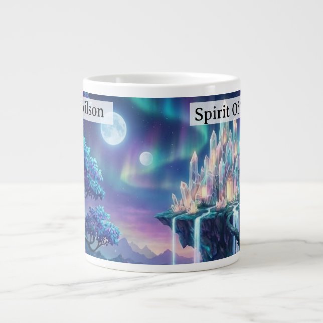 Taza De Café Gigante Spirit Of Neverland Never Grow Up Personalized (Frente)
