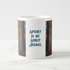 Taza De Café Gigante Spooky es mi animal espiritual