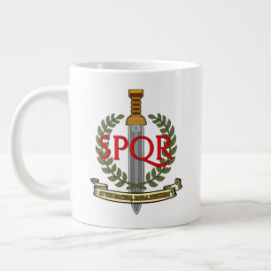Taza De Café Gigante SPQR Gladius - Senatus Populusque Romanus 
