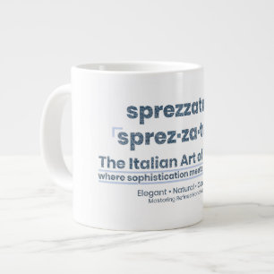 Taza De Café Gigante SPREZZATURA: EL ARTE ITALIANO DE LA MODA - DenimAr