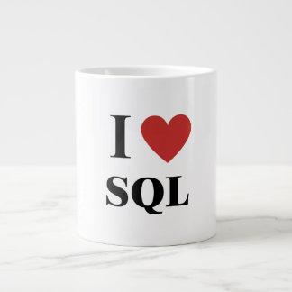Taza De Café Gigante SQL de corazón I
