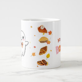 Taza De Café Gigante Sr. Boo Ghost Personalizable Mug con tratamientos 
