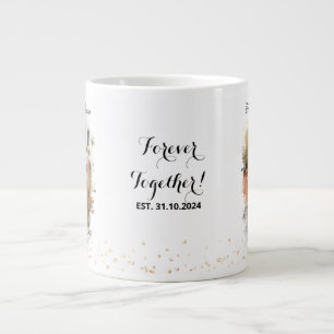 Taza De Café Gigante Sr. y Sra. Elegant Engagement