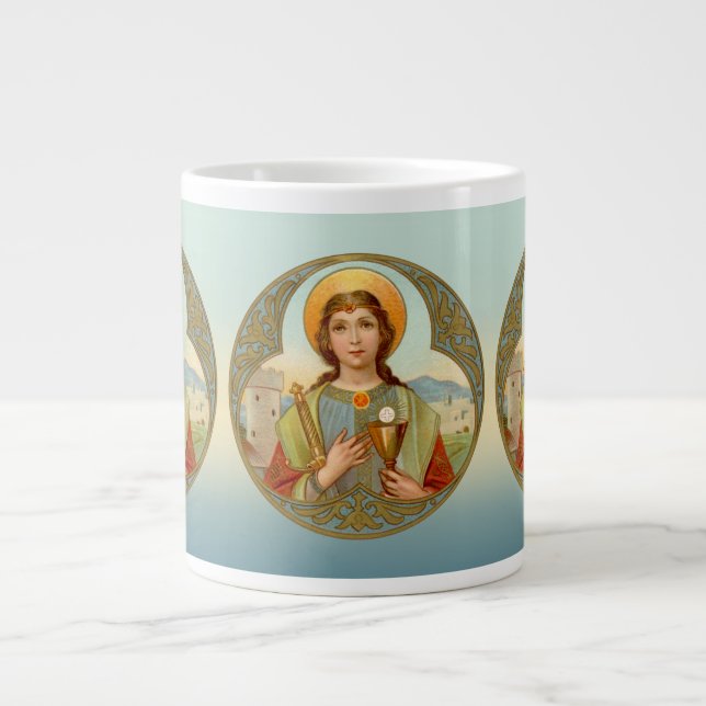 Taza De Café Gigante St. Barbara (BK 001) Jumbo Mug 2 (Frente)