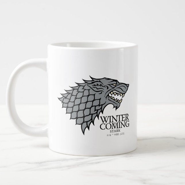 Taza De Café Gigante Stark Sigil - viene el invierno (Izquierda)
