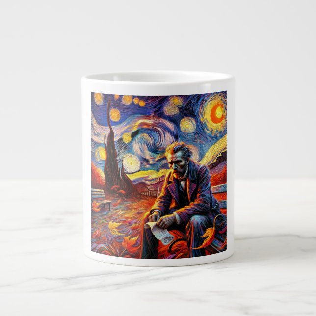 Taza De Café Gigante Starry Night Reflection Mug - Oct 14 Design (Frente)