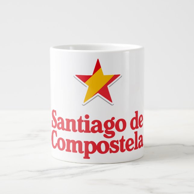 Taza De Café Gigante Stars of Spain – Santiago de Compostela (Frente)
