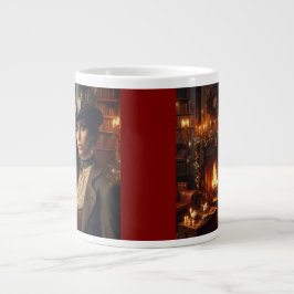 Taza De Café Gigante Steampunk Vintage Victoriana Navidades Rojo