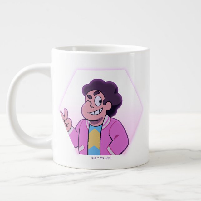 Taza De Café Gigante Steven Universe | Retrato de diamante rosa (Izquierda)