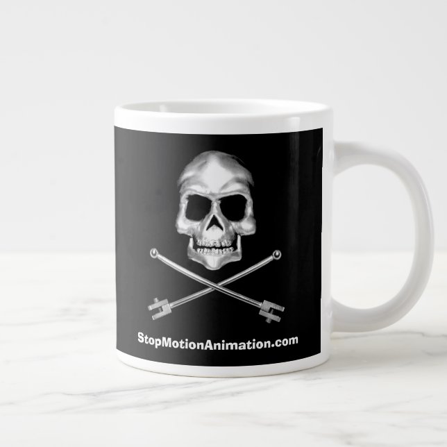 Taza De Café Gigante StopMotionAnimation.com 25º aniversario Jumbo Mug (Derecha)