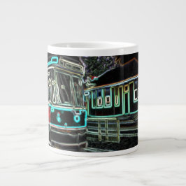 Taza De Café Gigante Streetcar en el tren Jumbo Specialty Mug