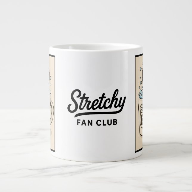 Taza De Café Gigante Stretchy Fan Club - Gran Mug (Frente)