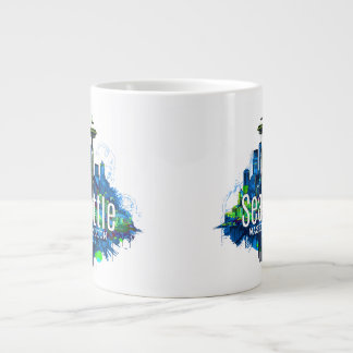 Taza De Café Gigante Stroke de la línea aérea de Seattle