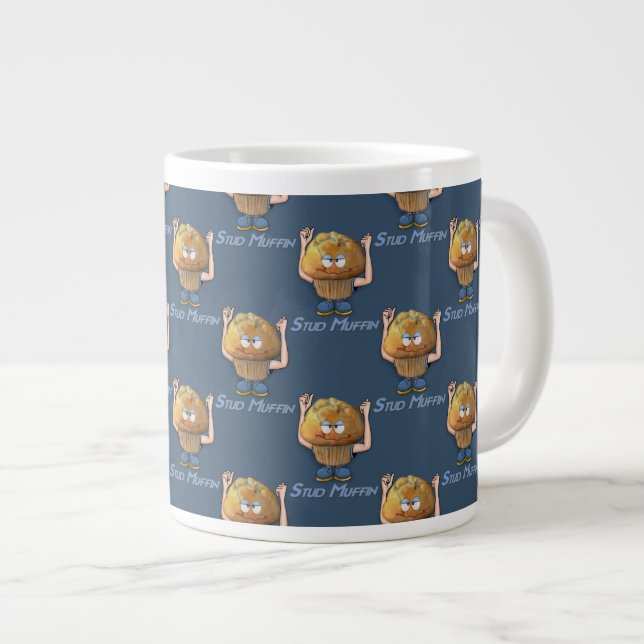 Taza De Café Gigante Stud Muffin Humor (Derecha)
