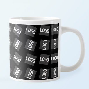 Taza De Café Gigante Su logotipo   Patrón de logotipo, diseño o imagen 