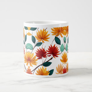 Taza De Café Gigante Sucursales en floración - Diseño especial Jumbo Mu