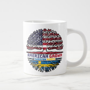 Taza De Café Gigante Suecia Sueco Estados Unidos Estados Unidos Árbol