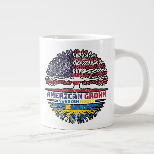 Taza De Café Gigante Suecia Sueco Estados Unidos Estados Unidos Árbol (Derecha)