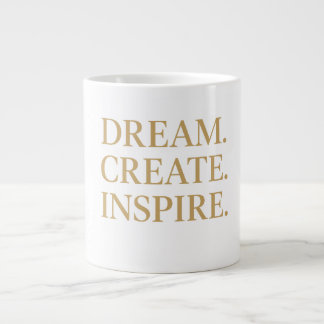 Taza De Café Gigante "Sueña. Crea."