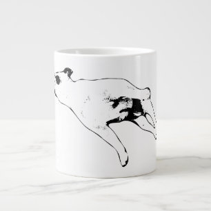 Taza De Café Gigante Sueño de Bulldog, Estiramiento bajo las Estrellas