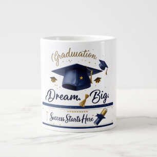 Taza De Café Gigante Sueño de graduación Gran Jumbo Mug