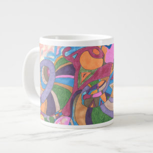 Taza De Café Gigante Sueño en color, abstracto