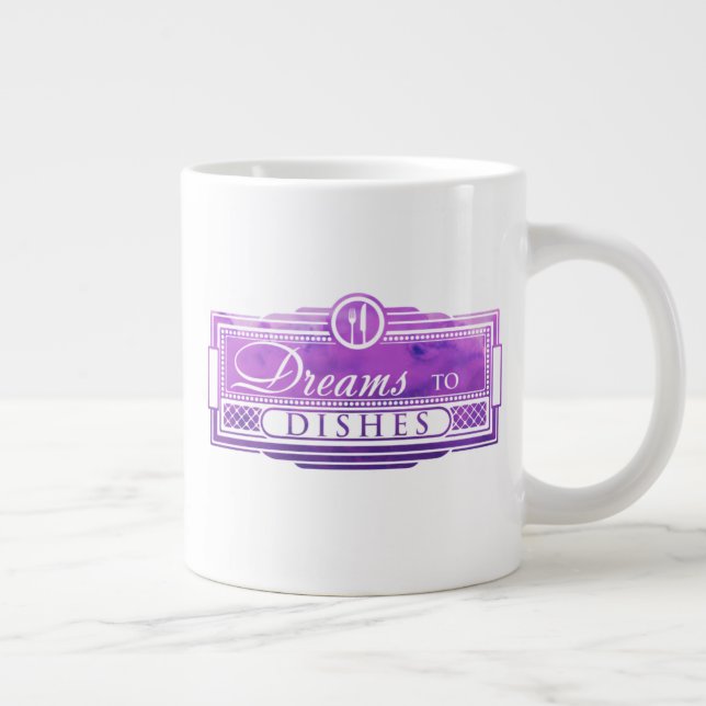 Taza De Café Gigante Sueños gigantes para comer Mug (Derecha)