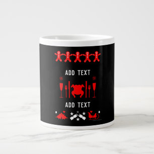 Taza De Café Gigante Suéter fiesta de oficina de Navidad feo