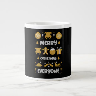Taza De Café Gigante Suéter fiesta de oficina de Navidad feo