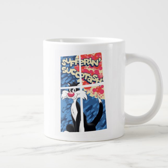 Taza De Café Gigante "Sufferin' Succotash" SYLVESTER™ Behind Window (Derecha)
