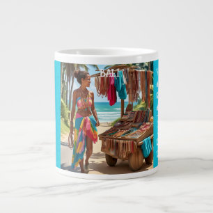Taza De Café Gigante Sun, Sand y Bali, Mug de especialidad