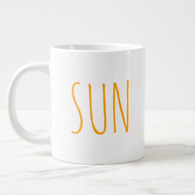 Taza De Café Gigante "SUN" Sencilla y Moderna granja (Izquierda)