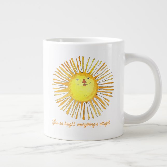 Taza De Café Gigante Sun so bright (Derecha)