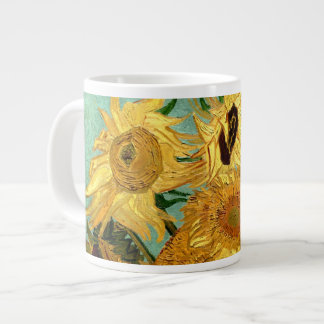 Taza De Café Gigante Sunflowers en un Bella Artes Vase Van Gogh